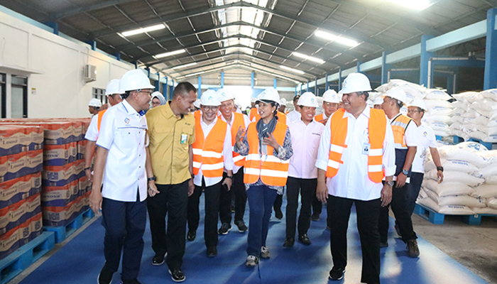 Kunjungan Kerja Kementerian BUMN dan Direksi BUMN di Industri Garam PT Garam