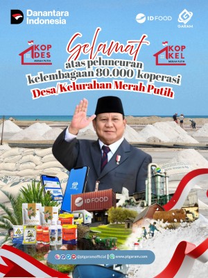 PT Garam Siap Dukung Komoditas Garam untuk Koperasi Desa Merah Putih