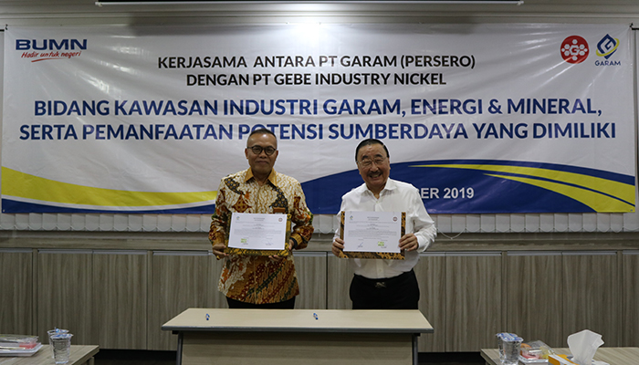 Kerjasama Antara PT Garam dengan PT Gebe Industry Nickel