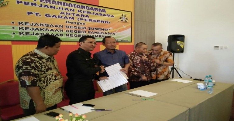 PT. GARAM (Persero) MoU dengan Kejaksaan Negeri Sumenep, Pamekasan & Sampang